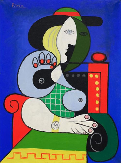 Obraz "Kobieta z zegarkiem" autorstwa Pablo Picasso