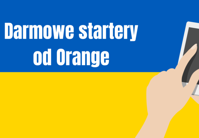 Grafika z napisem "Darmowe startery od Orange"